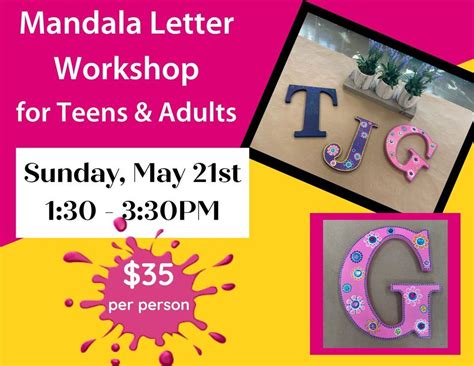 Mandala Letter Workshop, Pinspiration Albuquerque, 21 May 2023 ...