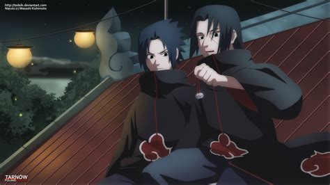 Itachi and Sasuke Uchiha - HD Naruto Wallpaper by TeDeIk