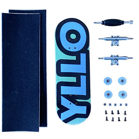 Buy Yllo Big Blue Complete 5 Ply Wood 100mm x 33mm Fingerboard with ...