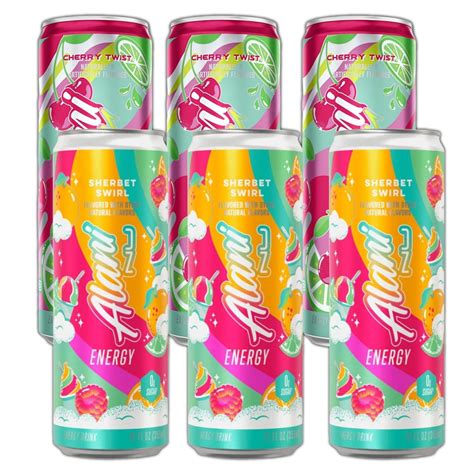 New Alani Energy Drinks Sherbet Swirl, Cherry Twist Flavors Variety ...