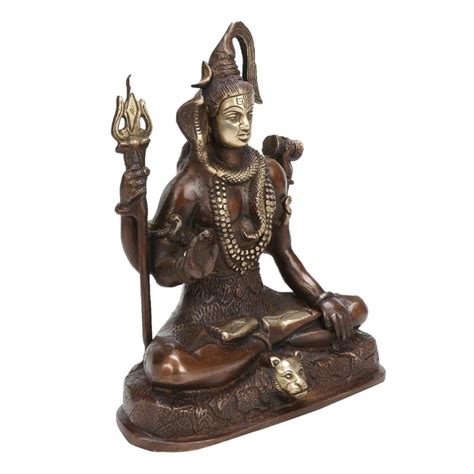 ARTVARKO Brass Murti Lord Shiva in Blessing Posture Shiv Idol Statue ...