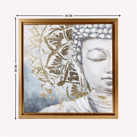 Buy Artistry Enclave Canvas Buddha Picture Frame - 50x50cm from Home ...