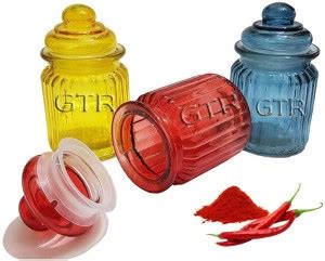 GTR Glass Tea Coffee & Sugar Container - 350 ml Price in India - Buy ...