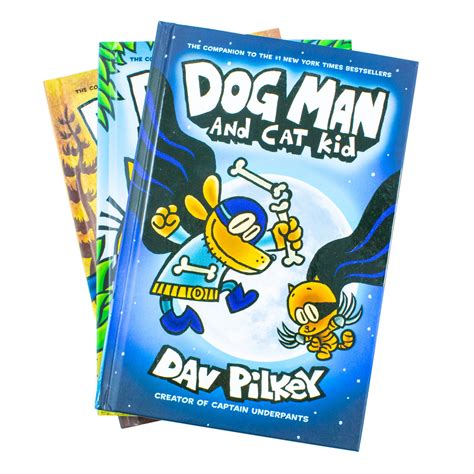 Dog Man: Cat Kid Collection - 3 Hardback Books for Kids Age 7 ...