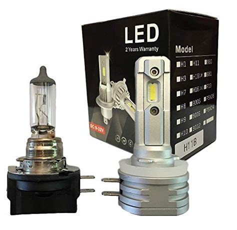 H11B LED BULBS, 6500K COLD WHITE, 8000 LM/set. H11B LED HEADLIGHTS ...