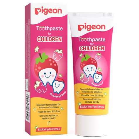Buy Pigeon Strawberry Flavour Toothpaste for Children, 45 gm | 19 ...