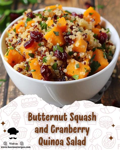 Butternut Squash and Cranberry Quinoa Salad