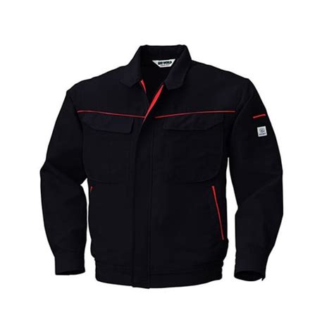 ビッグボーン 長袖ジャケット ブラック×レッド 5627－74－5L 作業着・雨具・塗装服 作業着 ジャンパー 1枚の通販｜カウネット