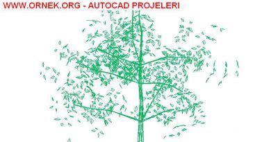 3 Boyutlu Ağaç dwg projesi - Autocad Projeler