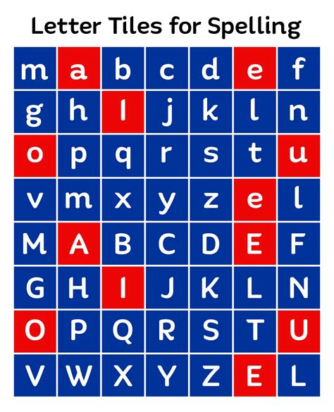 Letter Tiles - 10 Free PDF Printables | Printablee