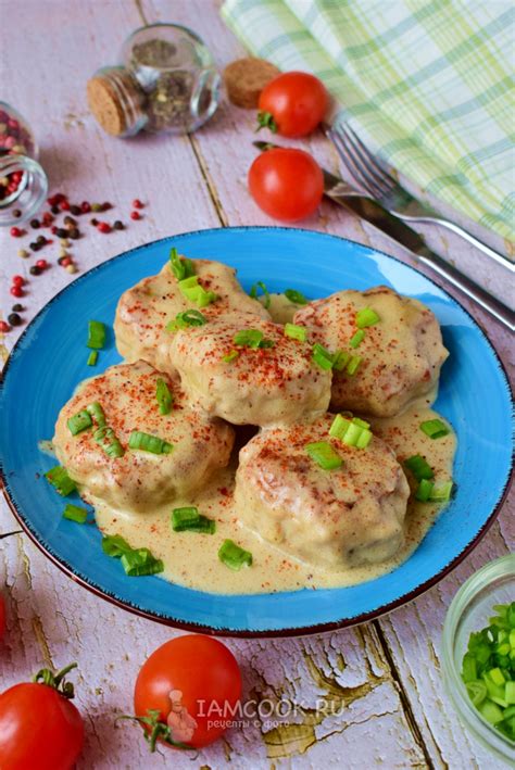 Куриные тефтели в сливочном соусе