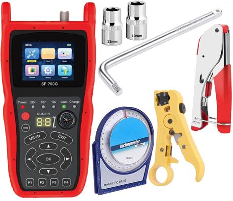 Techtest Satellite Finder Digital Meter Sat Db Meter Dth Cable TV Rg59 ...