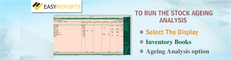 How to use Stock Ageing Analysis Report in Tally ERP9 - Easy Reports
