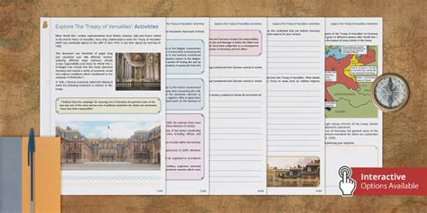 Explore the ‘Treaty of Versailles’: Activities - Twinkl