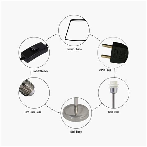 Buy HOMESAKE Beige And Red Steel Floral Printed Electric Table Lamp ...