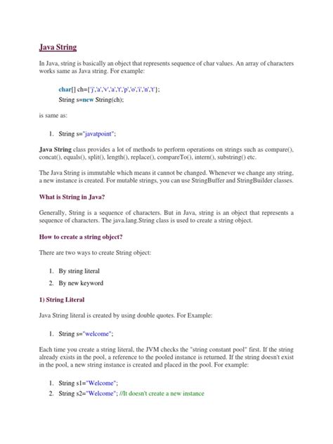 Image result for Java String Tutorial