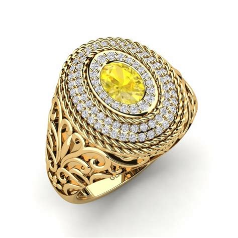 Get the Perfect Men's Yellow Sapphire Rings | GLAMIRA.in