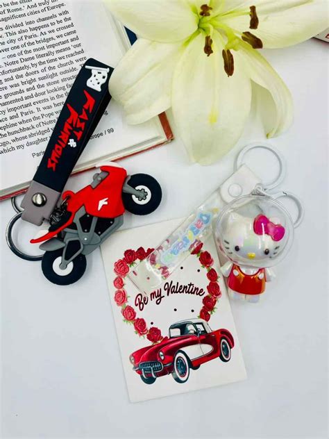 Keychain Gift Set – Bike Boy & Cute Girl - Hair Cuddles – Hair Cuddles