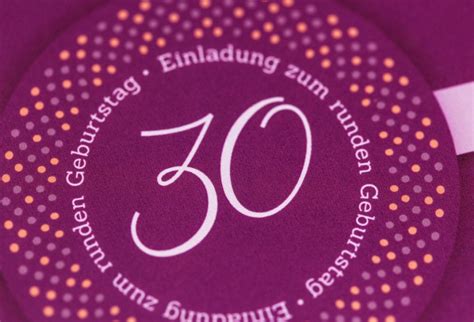 30 Jahriger Geburtstag Einladung