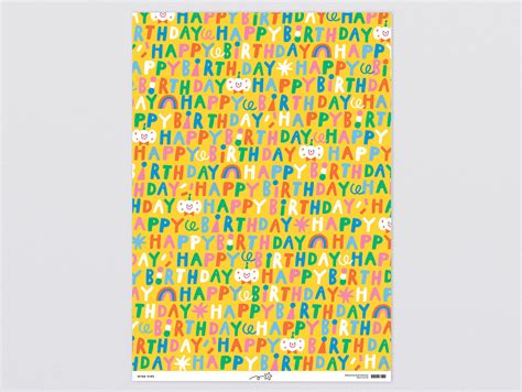 Happy Birthday Wrapping Paper by Wrap – Really Well Made