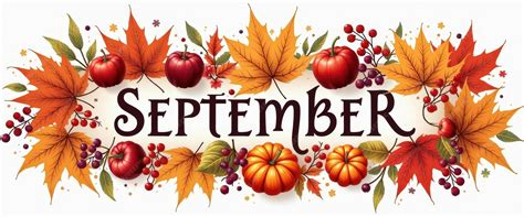 Autumn leaves september banner | Premium AI-generated image