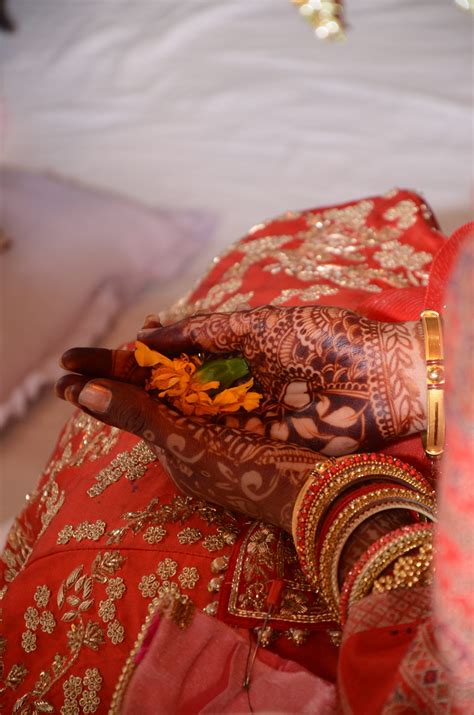 Image result for Hindu Bride Hand Flower