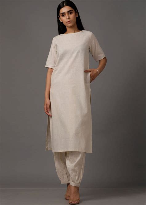 Get White Pure Cotton Kurta at ₹ 1199 | LBB Shop
