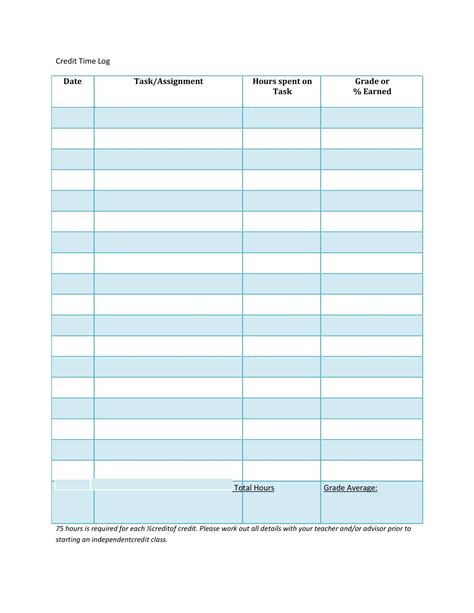 Image result for Free Time Tracking Log