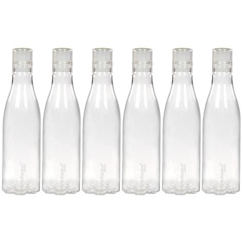 PEARLPET BPA-free Plastic Water Bottle Set of 6 Pcs, Each 1000ml ...