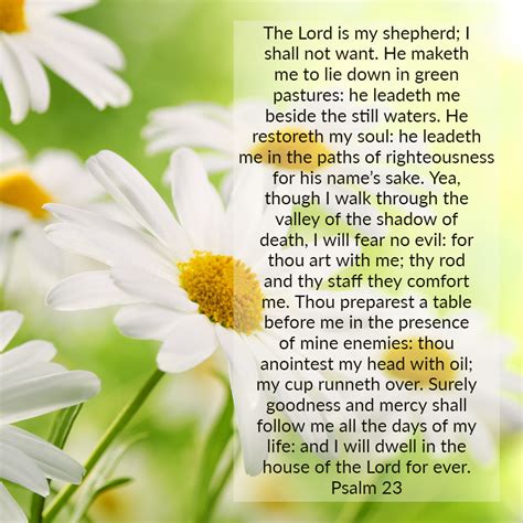 The Lord Is My Shepherd Prayer Printable