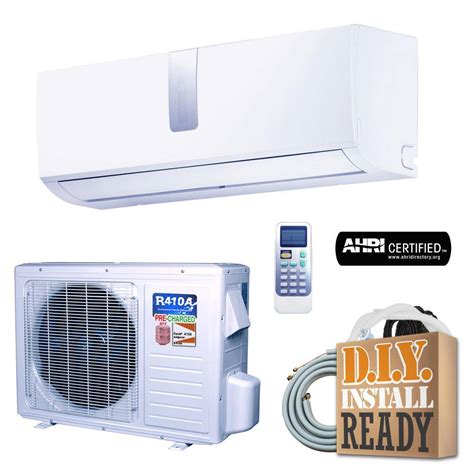 Buy DIY Super Efficiency 12,000 BTU 1 Ton Inverter Ductless Mini Split ...