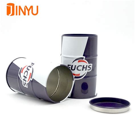China El tambor de aceite de impresión CMYK forma lata para envases de ...