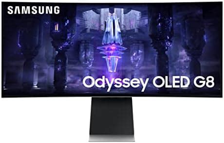 Samsung 34-inch(86.8cm) Ultra WQHD 2K Odyssey OLED G8 Gaming, 175 Hz, 0 ...