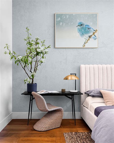 Mountain Bluebird Print Idaho State Bird Bluebird Art Blue Bird Lover ...