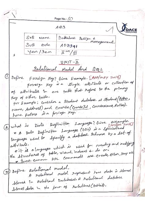 DBDM unit 2 - I am a b.tech artificial intelligence and data science ...