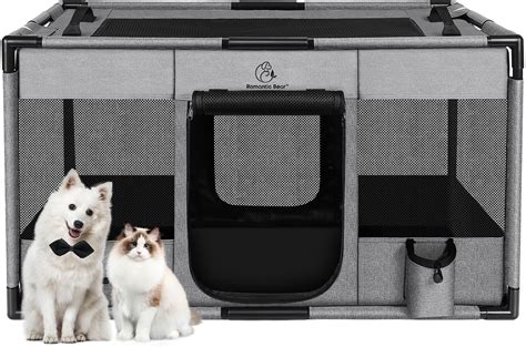 Snapklik.com : Dog Playpen,Fabric Dog Fence, Portable Soft Dog Cat ...