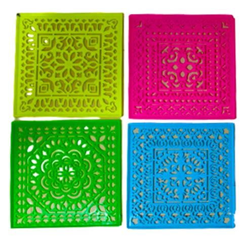 DMS RETAIL Different Design Square Rangoli Stencil for Floor Decoratio ...