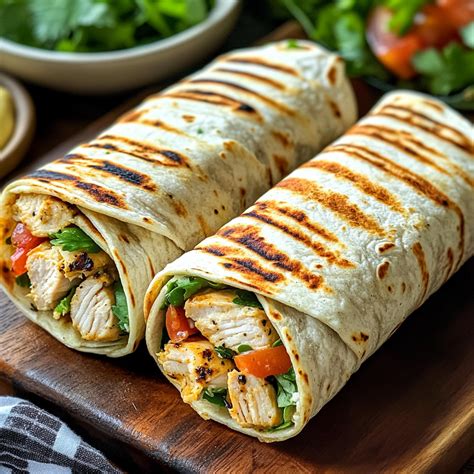 Grilled Chicken Ranch Wraps – Crispy Savors in 2025 | Grilled chicken ...