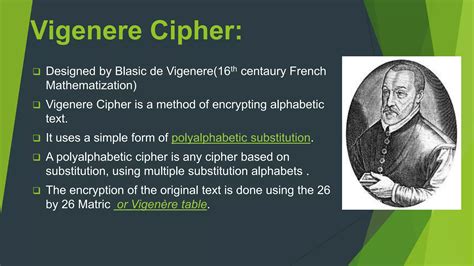 Image result for Vigenere Cipher Explained
