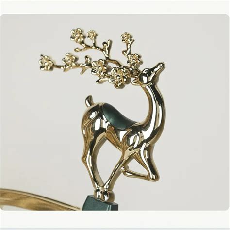 Dual-Sided Deer Wall Clock with Working Rotating Gears | Numeric ...