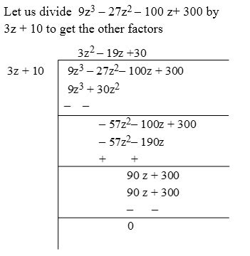 Image result for Polynomial Factor Theorem Example