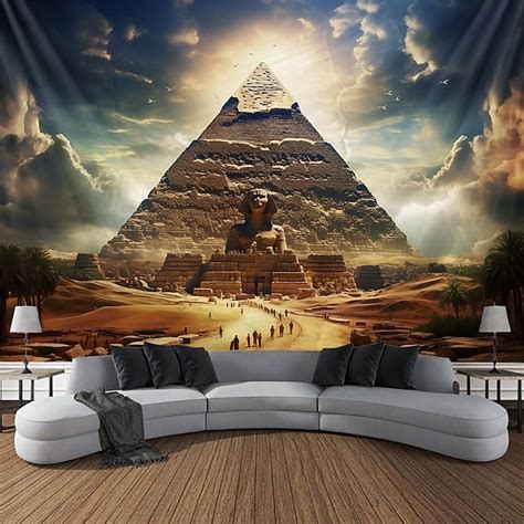 Egyptian Pyramid Hanging Tapestry Wall Art Large Tapestry Mural Decor ...