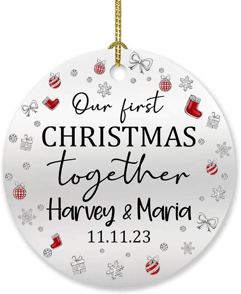 Amazon.com: Our First Christmas Together Ornament Gift for Couple ...
