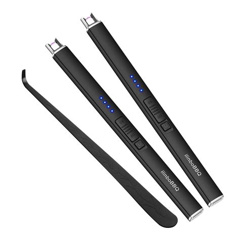 Electric Lighter 2 Black Pack Candle Lighter Usb Lighter Upgraded ...