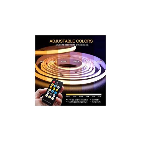 Pandery CCT COB LED Strip Lights Kit 2700K-6500K | Ubuy India