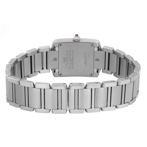 Cartier Tank Francaise 20mm Steel Silver Dial Ladies Quartz Watch ...