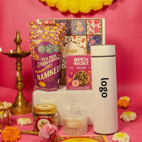 Auspicious Union Celebration Diwali Hamper With Crystal Candle Jar ...
