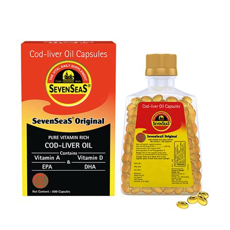 Sevenseas Cod Liver Oil 500 Capsules - Cureka