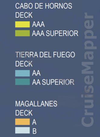 MV Ventus Australis deck 1 plan | CruiseMapper