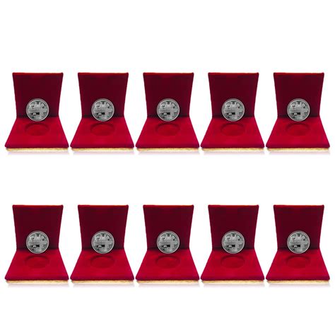 Nine10 German Silver/Silver Plated Coins of Kaba Macca Madina Allah ...